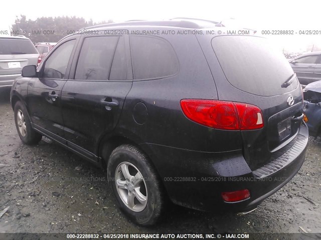 5NMSG13D27H000651 - 2007 HYUNDAI SANTA FE GLS BLUE photo 3