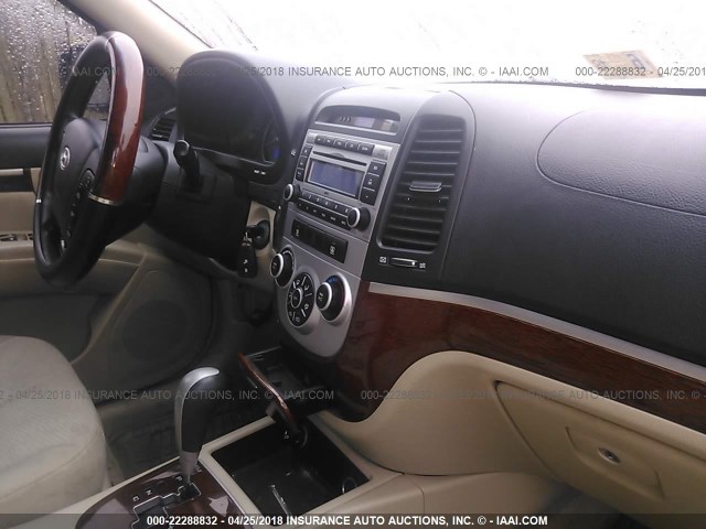 5NMSG13D27H000651 - 2007 HYUNDAI SANTA FE GLS BLUE photo 5