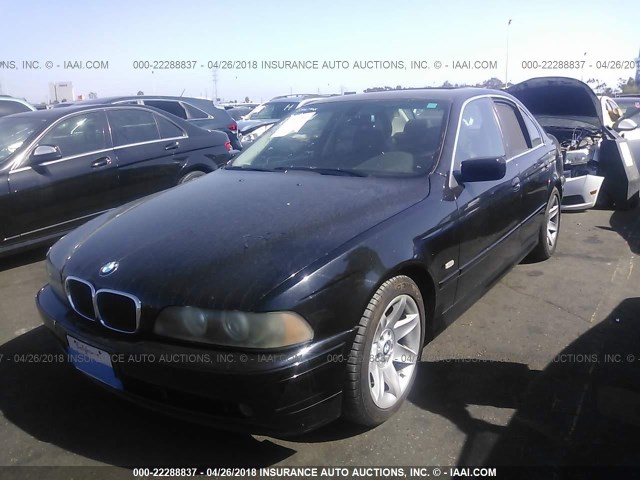 WBADT43453G027914 - 2003 BMW 525 I AUTOMATIC BLACK photo 2