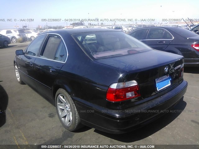 WBADT43453G027914 - 2003 BMW 525 I AUTOMATIC BLACK photo 3