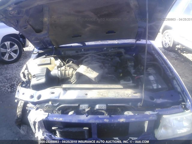 1FTZR45E06PA06812 - 2006 FORD RANGER SUPER CAB BLUE photo 10