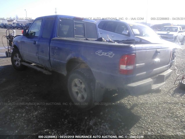 1FTZR45E06PA06812 - 2006 FORD RANGER SUPER CAB BLUE photo 3