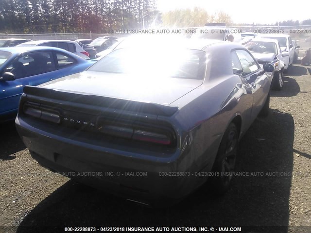 2C3CDZAG8HH637988 - 2017 DODGE CHALLENGER SXT GRAY photo 4