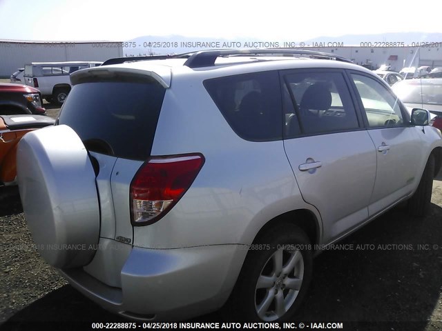 JTMBK31V175038638 - 2007 TOYOTA RAV4 LIMITED SILVER photo 4