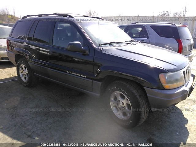 1J4GW48S31C604453 - 2001 JEEP GRAND CHEROKEE LAREDO BLACK photo 1