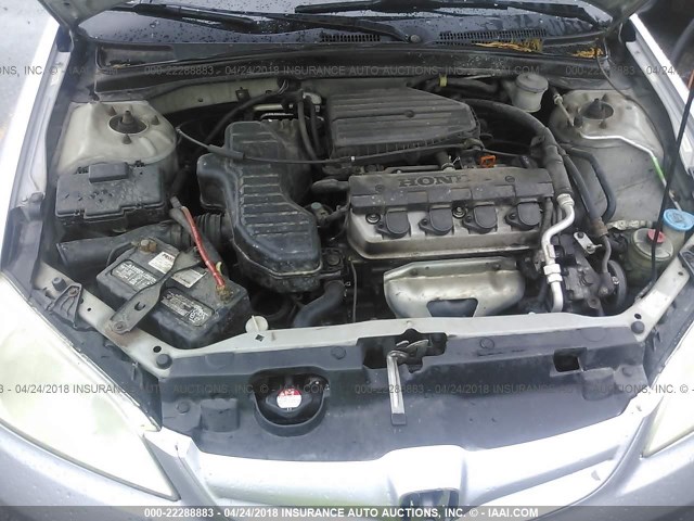 2HGES16344H618948 - 2004 HONDA CIVIC DX VP 银色 照片 10
