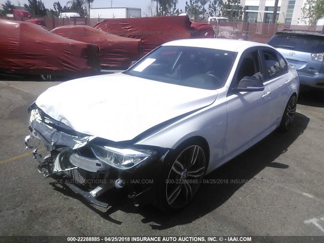 WBA3C1C53DF435886 - 2013 BMW 328 I SULEV WHITE photo 2