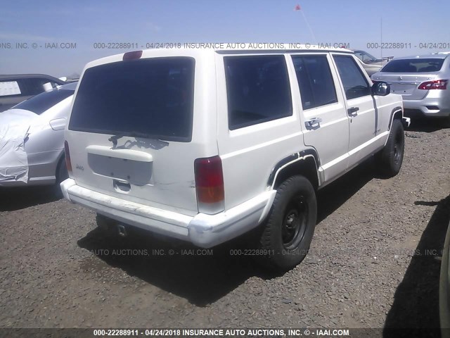 1J4FT28S1XL580574 - 1999 JEEP CHEROKEE SE WHITE photo 4