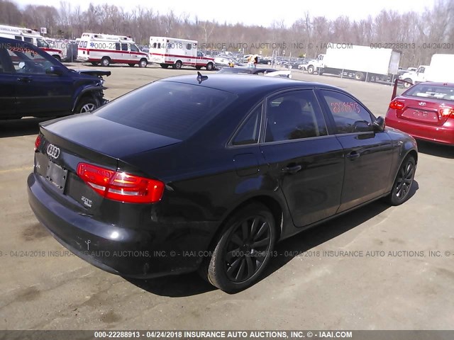 WAUBFAFL8DN027984 - 2013 AUDI A4 PREMIUM BLACK photo 4