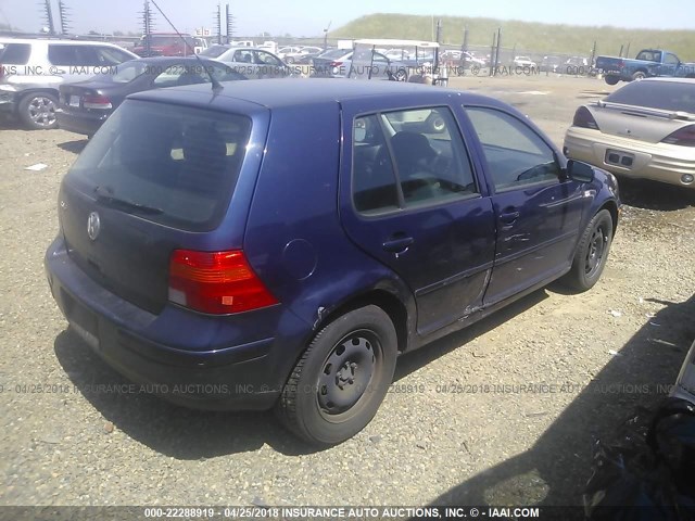 9BWFK61J334014086 - 2003 VOLKSWAGEN GOLF GL Dark Blue photo 4