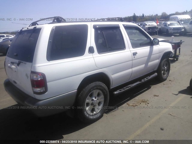 JN8AR07Y6YW415522 - 2000 NISSAN PATHFINDER LE/SE/XE WHITE photo 4