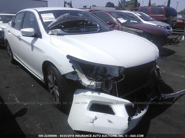 1HGCR2F54EA229155 - 2014 HONDA ACCORD SPORT WHITE photo 1