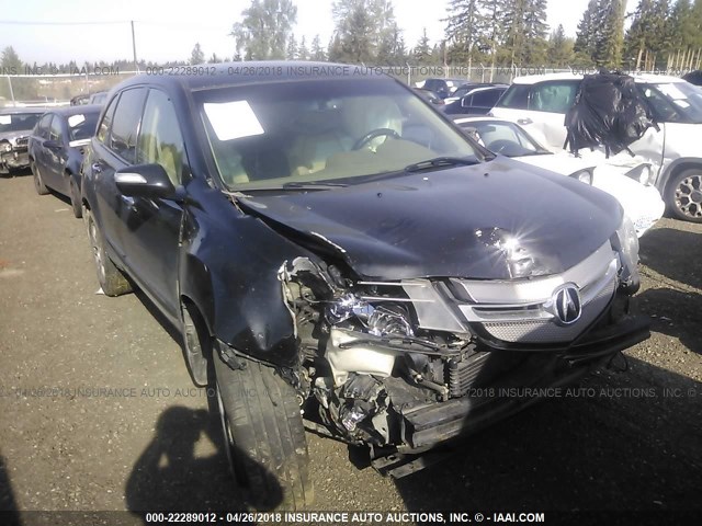 2HNYD284X8H512537 - 2008 ACURA MDX TECHNOLOGY BLACK photo 1