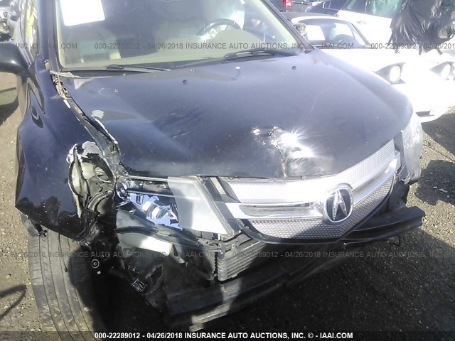 2HNYD284X8H512537 - 2008 ACURA MDX TECHNOLOGY BLACK photo 6