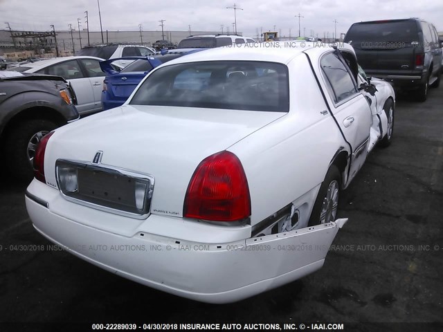 2LNBL8CV2AX616643 - 2010 LINCOLN TOWN CAR SIGNATURE LIMITED WHITE photo 4