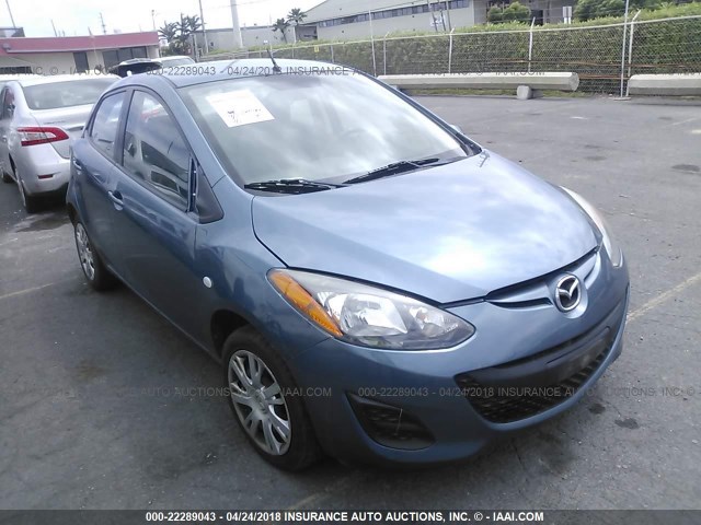 JM1DE1KY7E0172643 - 2014 MAZDA MAZDA2 SPORT BLUE photo 1