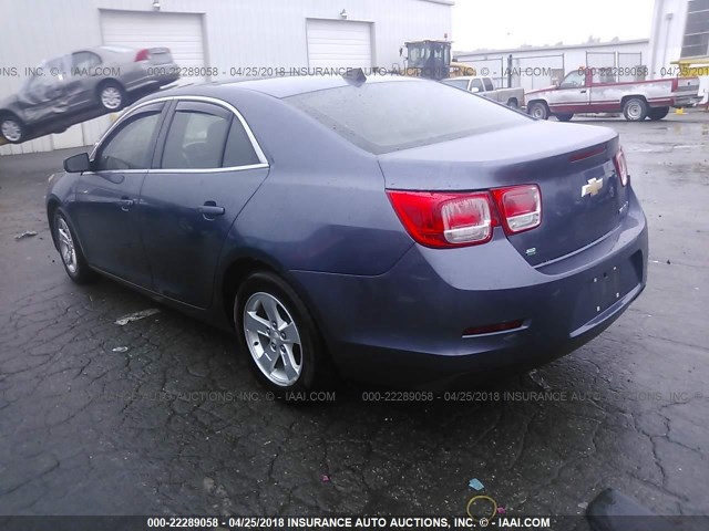 1G11B5SLXEF235828 - 2014 CHEVROLET MALIBU LS BLUE photo 3
