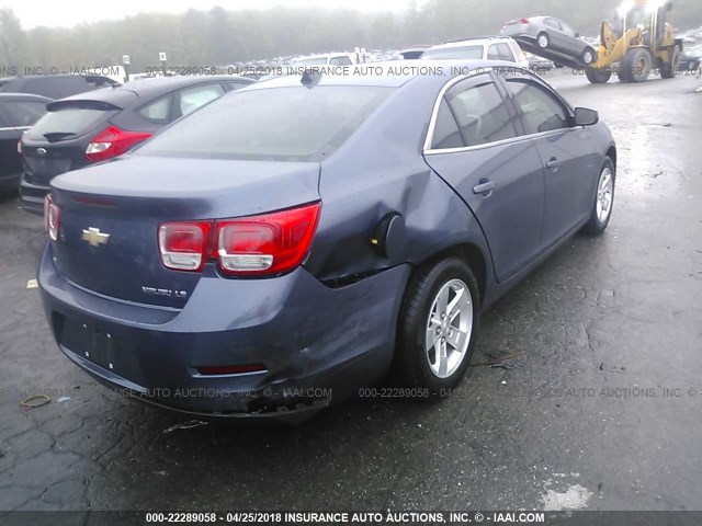 1G11B5SLXEF235828 - 2014 CHEVROLET MALIBU LS BLUE photo 4