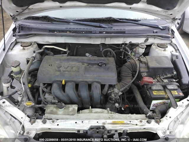 1NXBR32E74Z263329 - 2004 TOYOTA COROLLA CE/LE/S WHITE photo 10