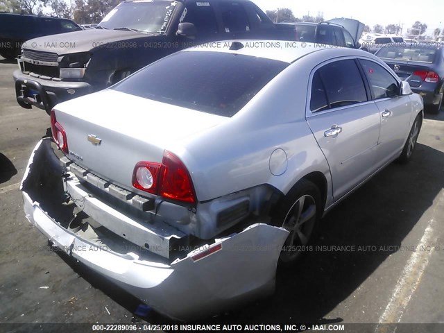 1G1ZC5EU7CF141410 - 2012 CHEVROLET MALIBU 1LT 银色 照片 4