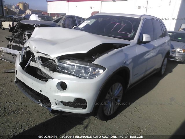 5UXKR0C39H0V78743 - 2017 BMW X5 XDRIVE35I WHITE photo 2