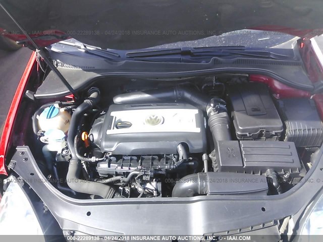 3VWDA71K99M024361 - 2009 VOLKSWAGEN GLI წითელი ფოტო 10