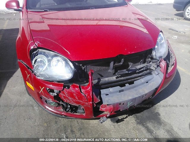 3VWDA71K99M024361 - 2009 VOLKSWAGEN GLI წითელი ფოტო 6