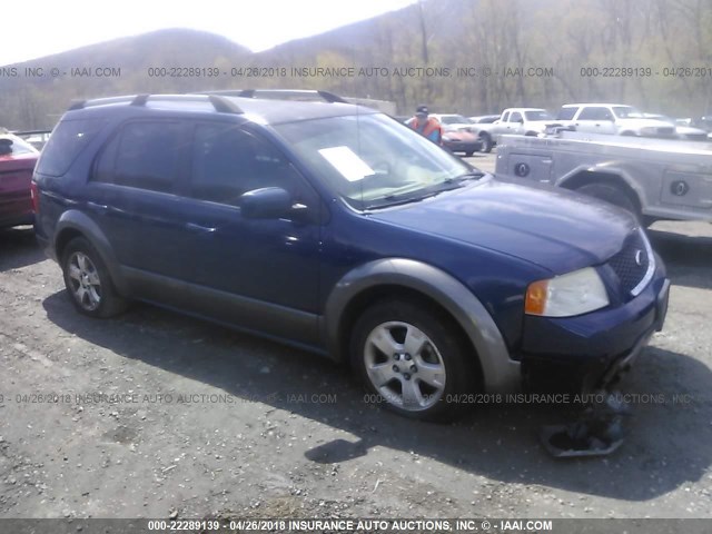 1FMDK05157GA37443 - 2007 FORD FREESTYLE SEL BLUE photo 1