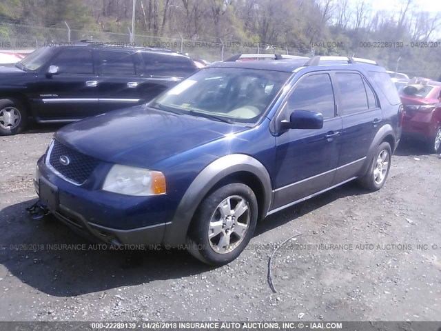 1FMDK05157GA37443 - 2007 FORD FREESTYLE SEL BLUE photo 2