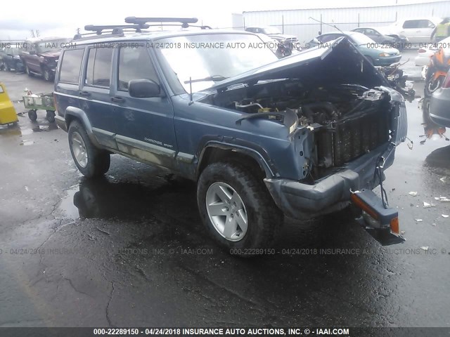 1J4FF68SXXL579020 - 1999 JEEP CHEROKEE SPORT/CLASSIC BLUE photo 1