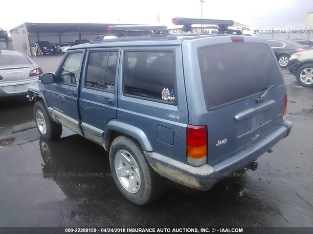 1J4FF68SXXL579020 - 1999 JEEP CHEROKEE SPORT/CLASSIC BLUE photo 3