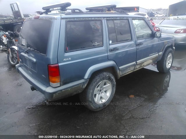 1J4FF68SXXL579020 - 1999 JEEP CHEROKEE SPORT/CLASSIC ლურჯი ფოტო 4