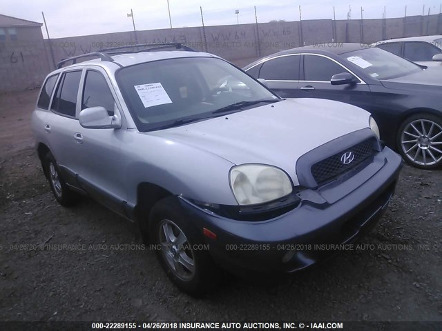 KM8SC13D33U378312 - 2003 HYUNDAI SANTA FE GLS/LX SILVER photo 1