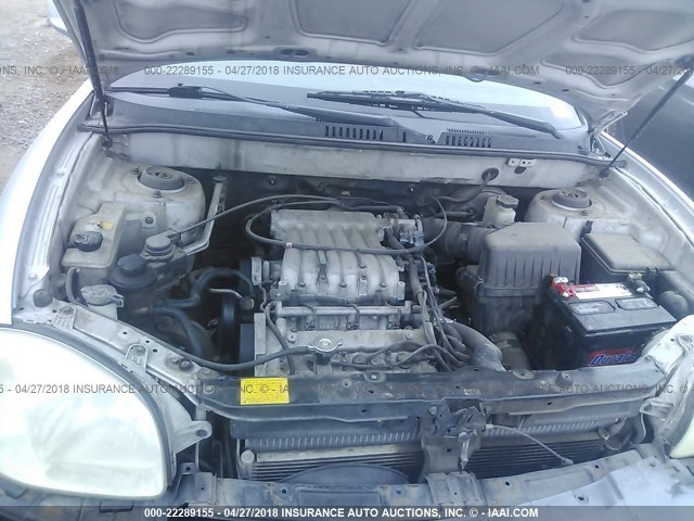 KM8SC13D33U378312 - 2003 HYUNDAI SANTA FE GLS/LX SILVER photo 10