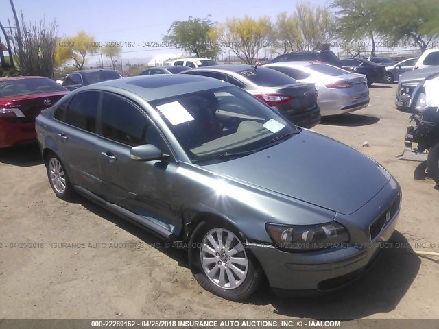 YV1MS382952046404 - 2005 VOLVO S40 2.4I TURQUOISE photo 1