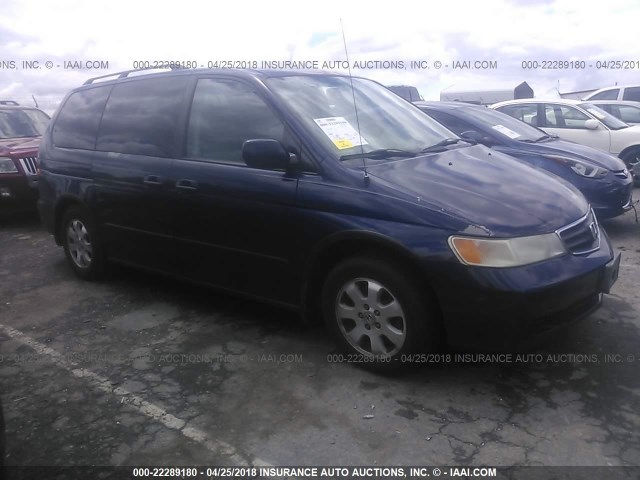 5FNRL18093B115355 - 2003 HONDA ODYSSEY EXL ლურჯი ფოტო 3