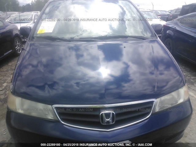 5FNRL18093B115355 - 2003 HONDA ODYSSEY EXL BLUE photo 6