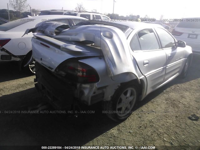 1G2NW52E92M606682 - 2002 PONTIAC GRAND AM GT SILVER photo 4