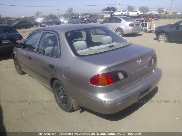 1NXBR12E1WZ097672 - 1998 TOYOTA COROLLA VE/CE/LE BROWN photo 3