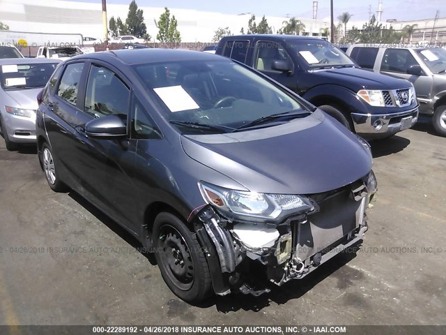 3HGGK5H57FM760018 - 2015 HONDA FIT LX Gri fotoğraf 1