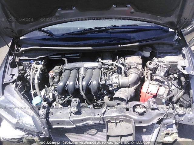 3HGGK5H57FM760018 - 2015 HONDA FIT LX Gri fotoğraf 10