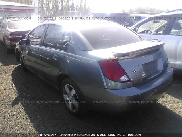 1G8AL55F96Z107892 - 2006 SATURN ION LEVEL 3 GRAY photo 3