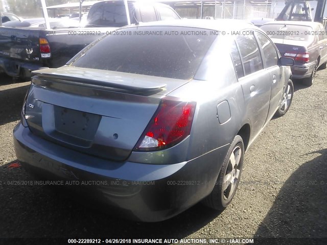 1G8AL55F96Z107892 - 2006 SATURN ION LEVEL 3 GRAY photo 4