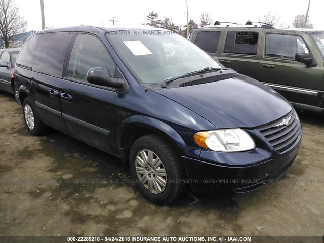 1A4GP45R06B575165 - 2006 CHRYSLER TOWN & COUNTRY  BLUE photo 1