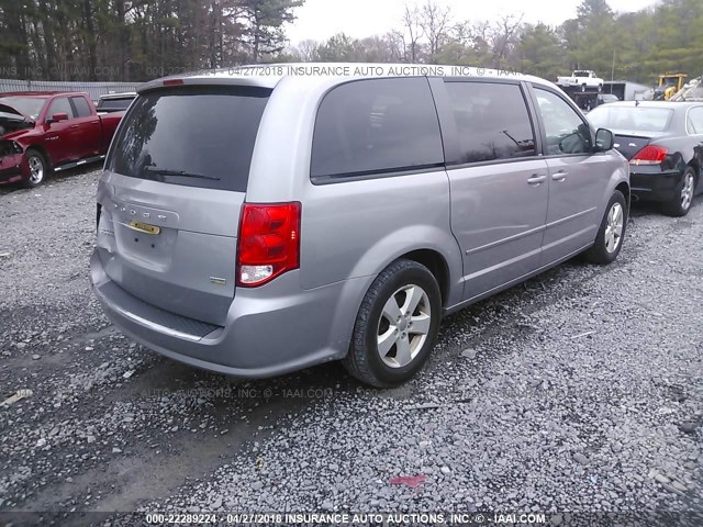 2C4RDGBG4ER179364 - 2014 DODGE GRAND CARAVAN SE GRAY photo 4