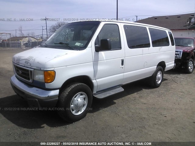 1FBSS31L16HA94384 - 2006 FORD ECONOLINE E350 SUPER DUTY WAGON BLUE photo 2