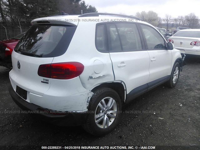 WVGBV7AX3HK013240 - 2017 VOLKSWAGEN TIGUAN S/LIMITED WHITE photo 6