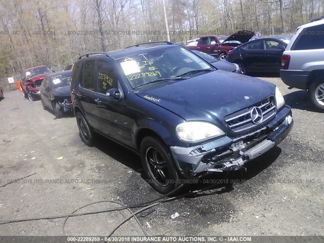 4JGAB75E93A393194 - 2003 MERCEDES-BENZ ML 500 Dark Blue photo 1