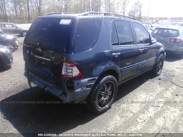 4JGAB75E93A393194 - 2003 MERCEDES-BENZ ML 500 Dark Blue photo 4