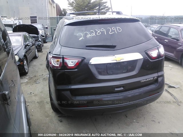 1GNKRFKD3EJ275579 - 2014 CHEVROLET TRAVERSE LS GRAY photo 3